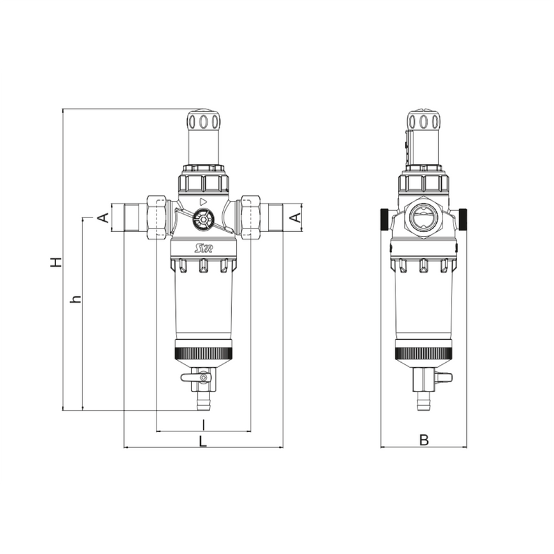 Filtru de apa Ratio-DFR cu reductor de presiune