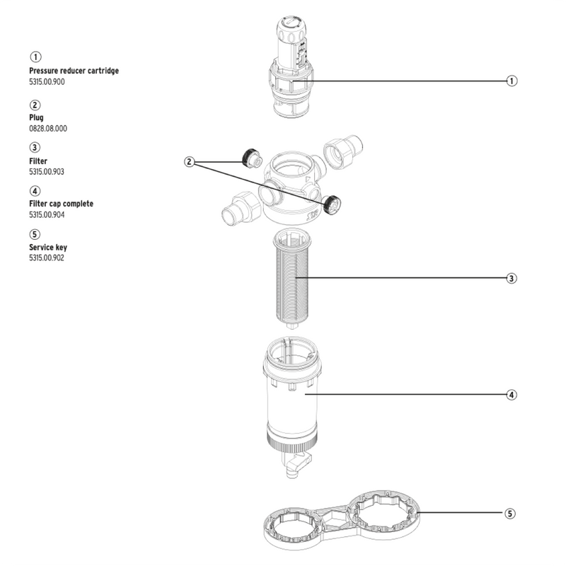 Filtru de apa Ratio-DFR cu reductor de presiune